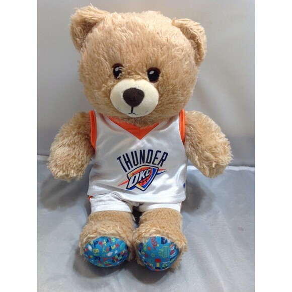 Build a Bear Plush Oklahoma City OKC Thunder Basketball Birthday Bear 15" - Picture 1 of 8